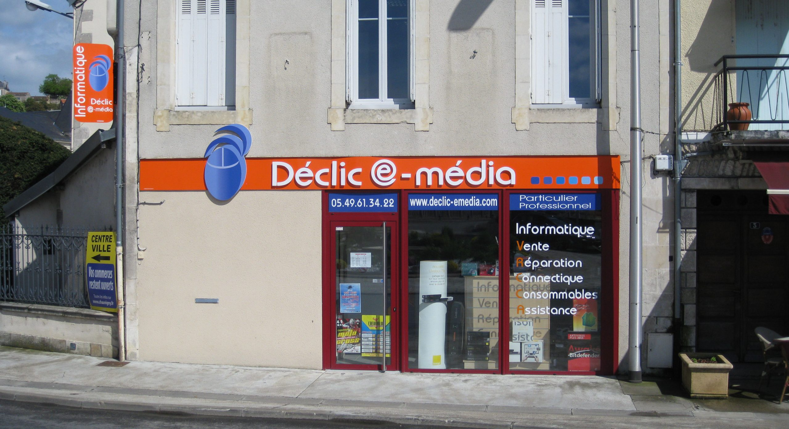 Façade extérieure — 1 quai du Maquis, Chauvigny